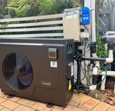 hybrid pool heater installation