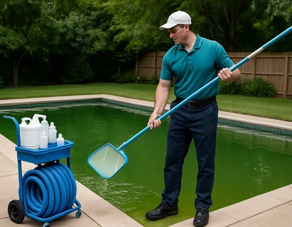 Green Pool Cleaning services