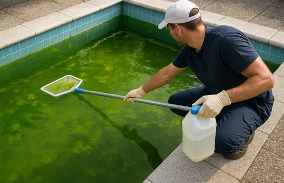 pool-black-spot-algae Dingley Village