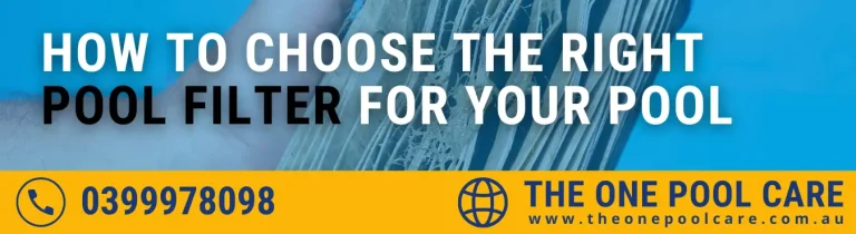 Choose the Right Pool Filter for Your Pool