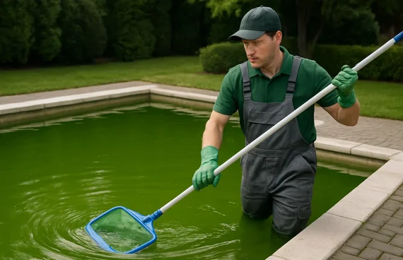 green pool cleaning inspection Balwyn North