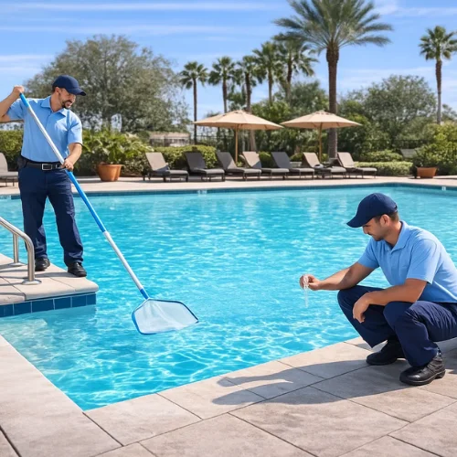 same day emergency commercial pool cleaning service Melbourne