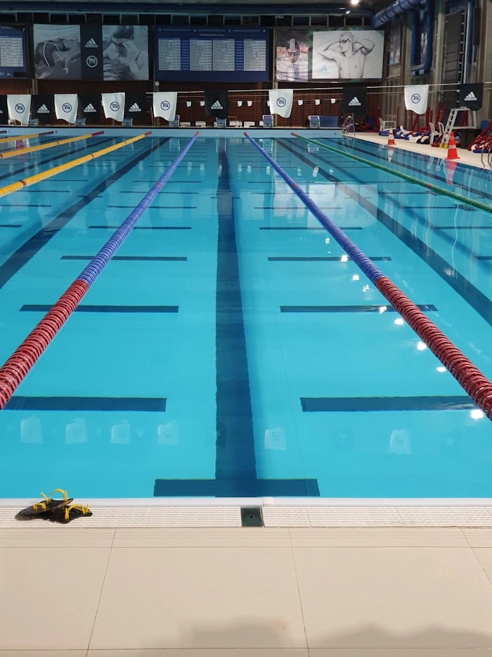 Pool water chemistry testing at Melbourne apartment complex