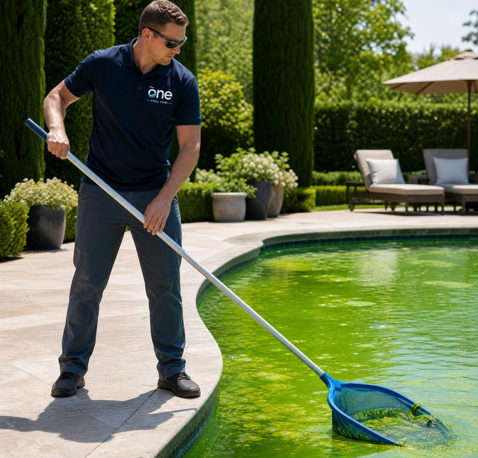 Green pool cleaning in Camberwell