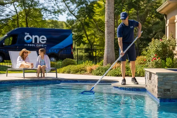 Residential Green Pool Cleaning