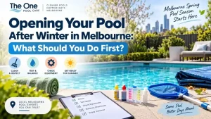 After winter pool cleaning